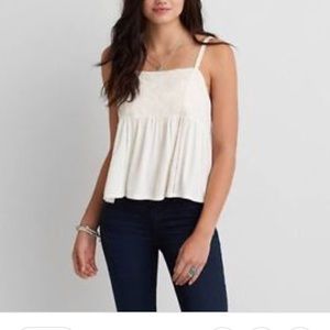 American Eagle embroidered tank